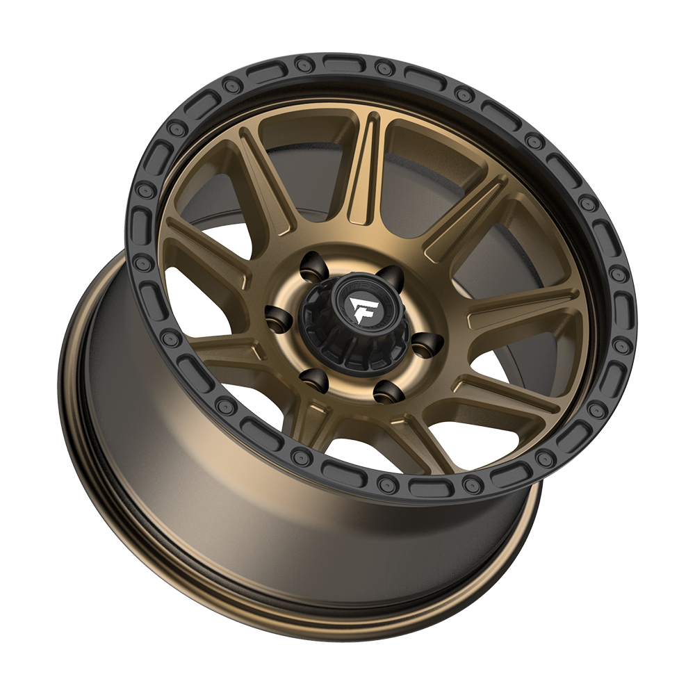 Fittipaldi FT104 17X9 -6 Satin Bronze with Satin Black Lip