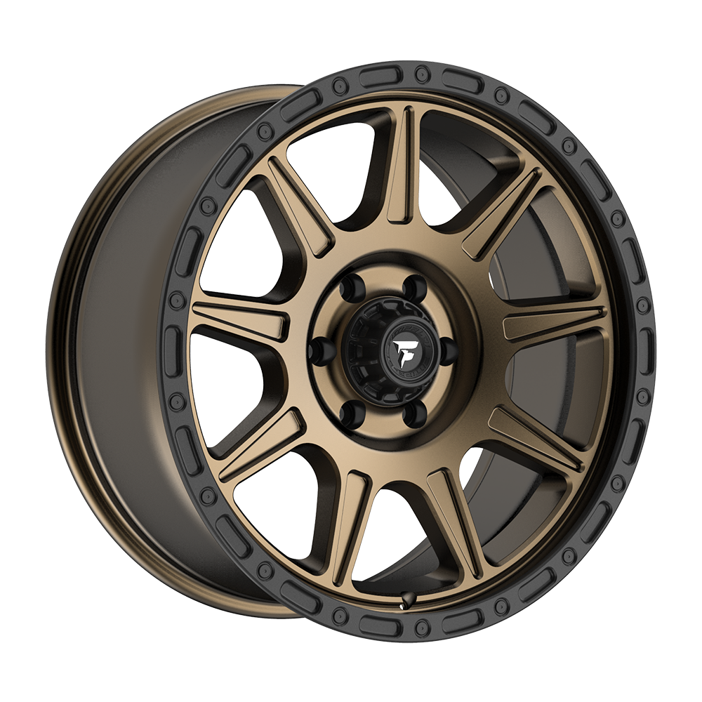 Fittipaldi FT104 20X9 +18 Satin Bronze with Satin Black Lip