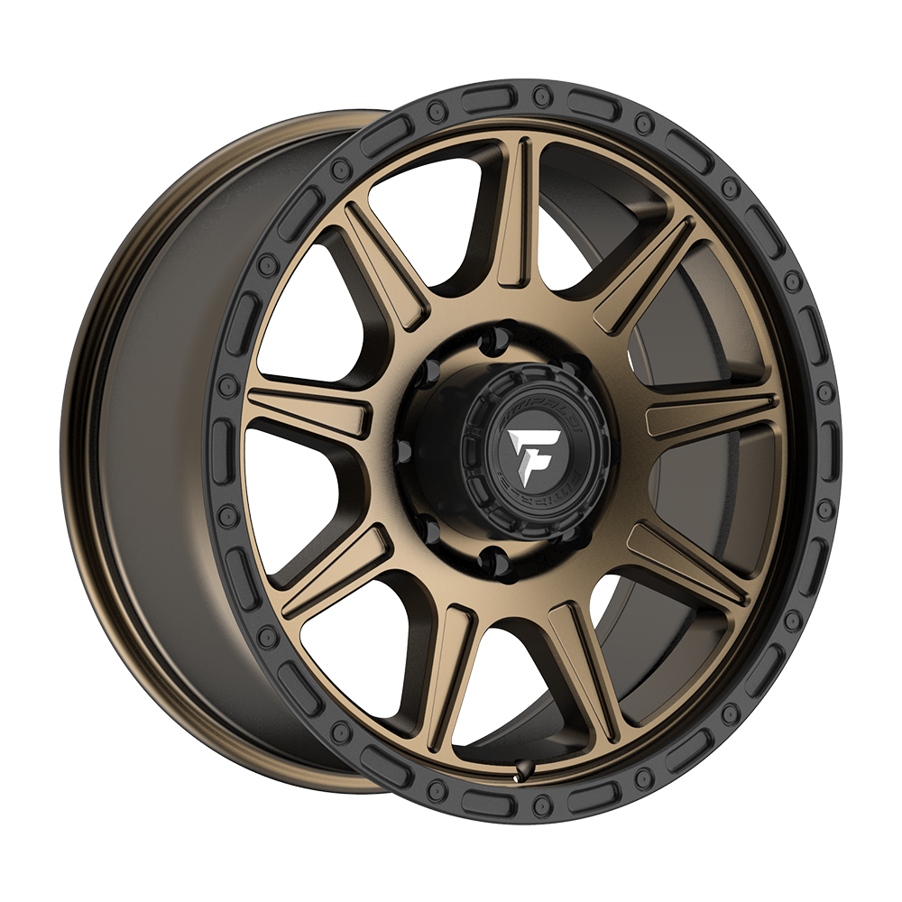 Fittipaldi FT104 20X9 +18 Satin Bronze with Satin Black Lip