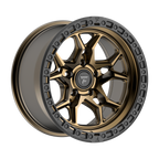 Fittipaldi FT112 17x9 -12 Satin Bronze with Satin Black Lip