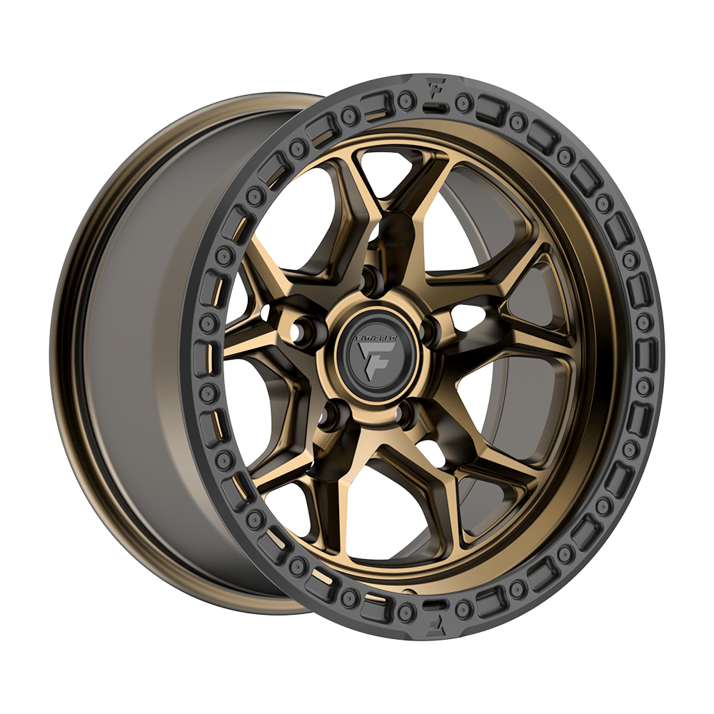 Fittipaldi FT112 17x9 -12 Satin Bronze with Satin Black Lip
