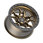 Fittipaldi FT112 17x9 -12 Satin Bronze with Satin Black Lip
