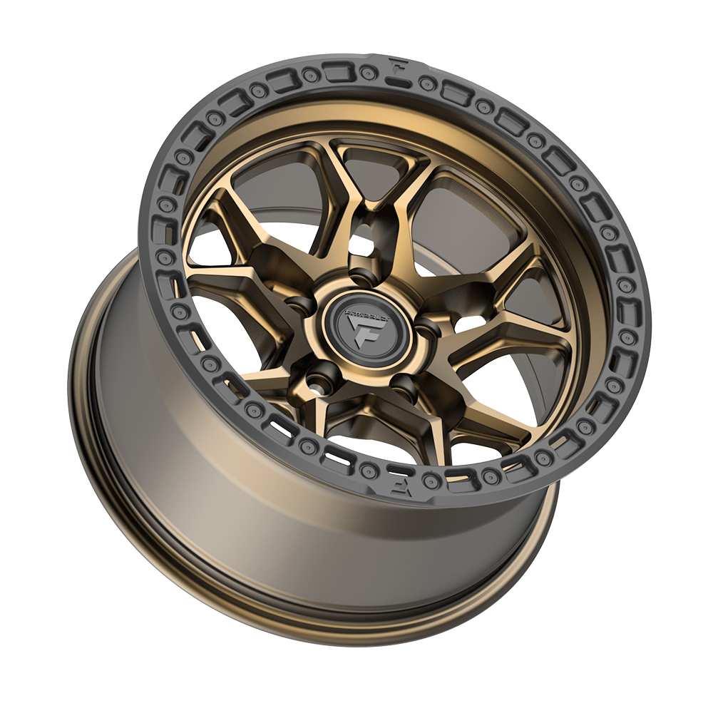 Fittipaldi FT112 17x9 -12 Satin Bronze with Satin Black Lip