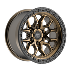 Fittipaldi FT112 17x9 -12 Satin Bronze with Satin Black Lip