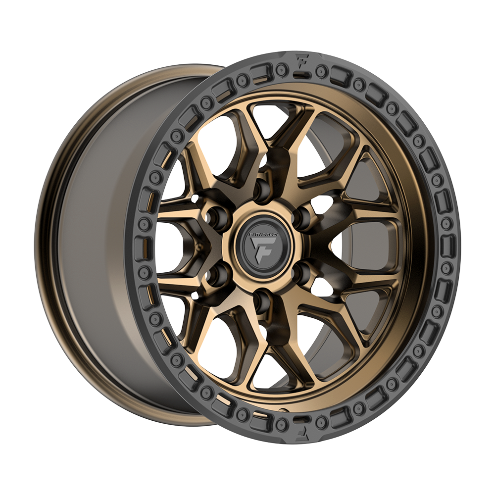 Fittipaldi FT112 17x9 -12 Satin Bronze with Satin Black Lip