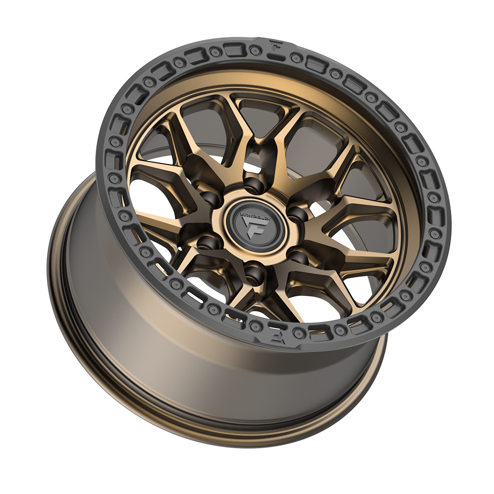 Fittipaldi FT112 17x9 -12 Satin Bronze with Satin Black Lip