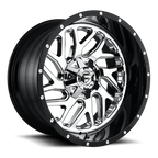 Fuel 1Pc D211 Triton 22X12 -44 Chrome Plated Gloss Black Lip