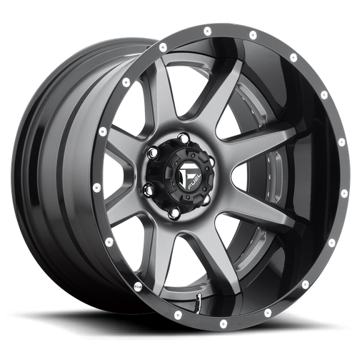 Fuel 1Pc D238 Rampage 20X10 -19 Matte Gun Metal Black Lip