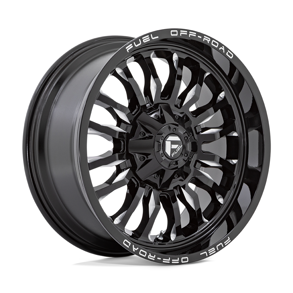 Fuel 1Pc D795 Arc 20X9 +1 Gloss Black Milled