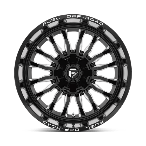 Fuel 1Pc D795 Arc 22X12 -44 Gloss Black Milled