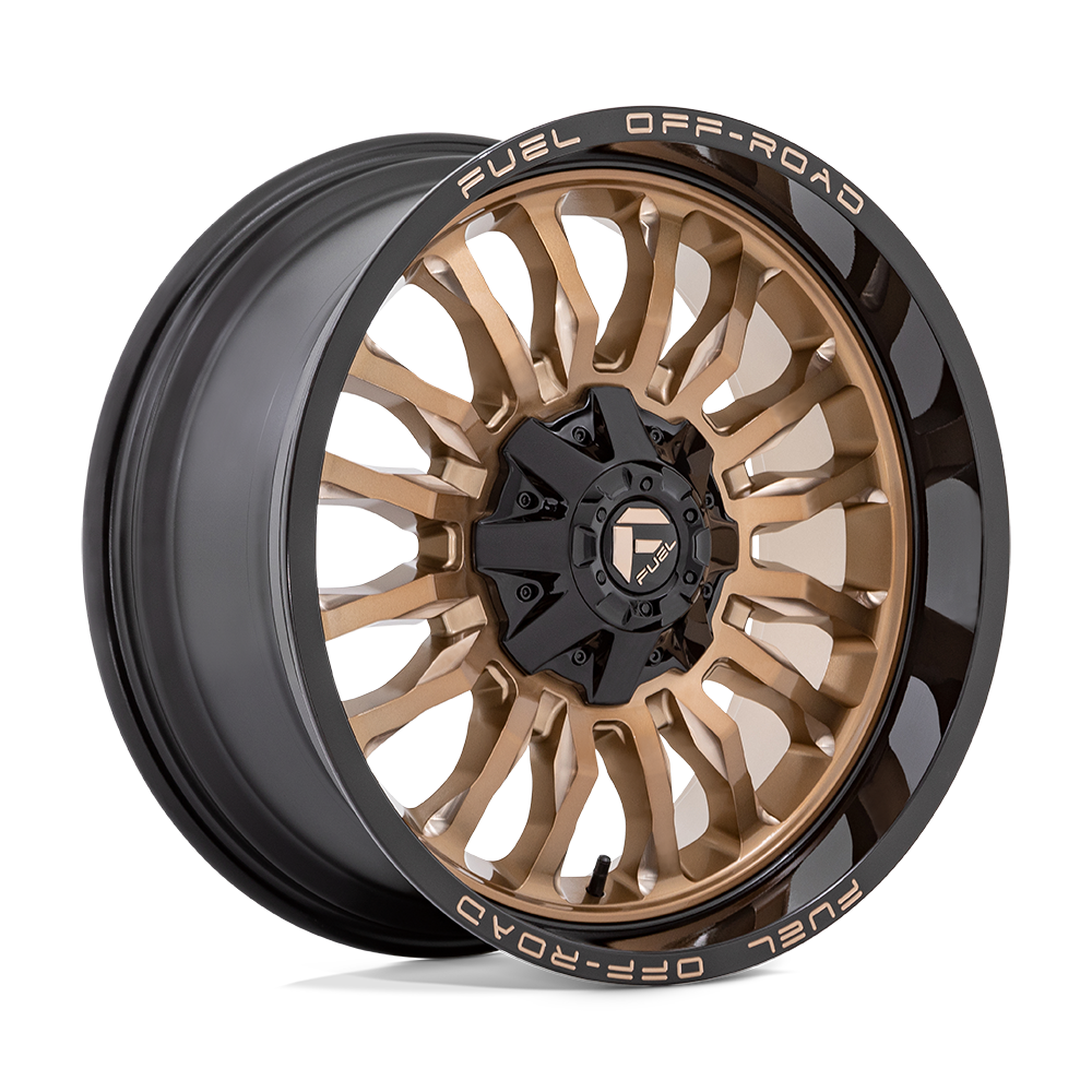 Fuel 1Pc D797 Arc 20X9 +1 Platinum Bronze W/ Black Lip