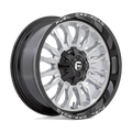 Fuel 1Pc D798 Arc 20X9 +1 Silver Brush Face W/ Blk Lip