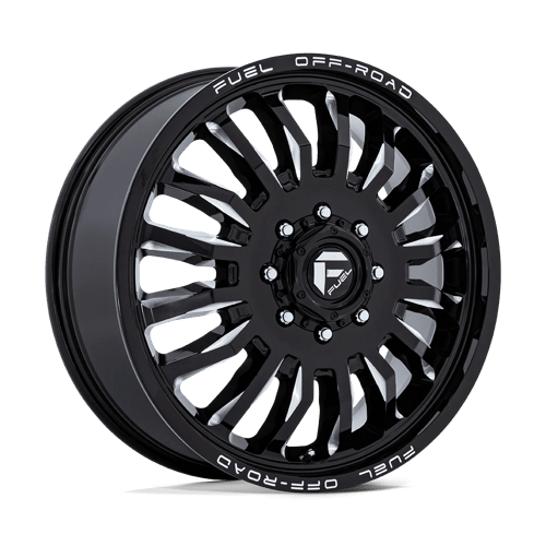 Fuel 1Pc D868 Arc Dually 20X8.25 +104 Gloss Black Milled
