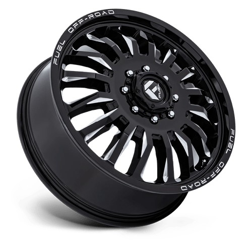 Fuel 1Pc D868 Arc Dually 20X8.25 +104 Gloss Black Milled