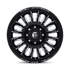 Fuel 1Pc D868 Arc Dually 20X8.25 +104 Gloss Black Milled