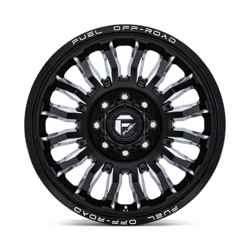 Fuel 1Pc D868 Arc Dually 20X8.25 +104 Gloss Black Milled