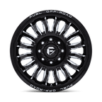 Fuel 1Pc D868 Arc Dually 20X8.25 +104 Gloss Black Milled