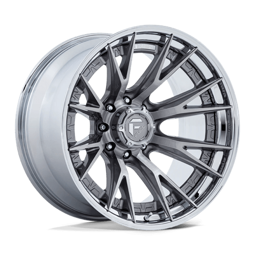 Fuel 1Pc Fc402 Catalyst 20X9 +1 Platinum W/ Chrome Lip