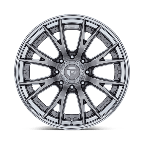 Fuel 1Pc Fc402 Catalyst 20X9 +1 Platinum W/ Chrome Lip