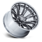 Fuel 1Pc Fc402 Catalyst 22X10 -18 Platinum W/ Chrome Lip