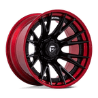 Fuel 1Pc Fc402 Catalyst 20X9 +1 Matte Black W/ Candy Red Lip