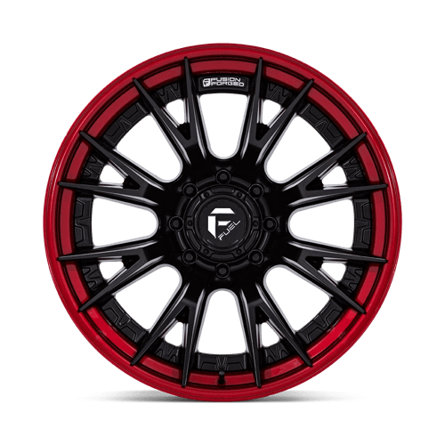 Fuel 1Pc Fc402 Catalyst 20X9 +1 Matte Black W/ Candy Red Lip
