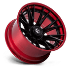 Fuel 1Pc Fc402 Catalyst 22X12 -44 Matte Black W/ Candy Red Lip