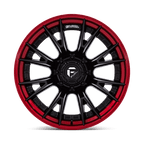 Fuel 1Pc Fc402 Catalyst 22X12 -44 Matte Black W/ Candy Red Lip