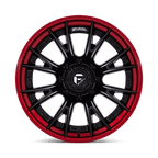 Fuel 1Pc Fc402 Catalyst 24X12 -44 Matte Black W/ Candy Red Lip