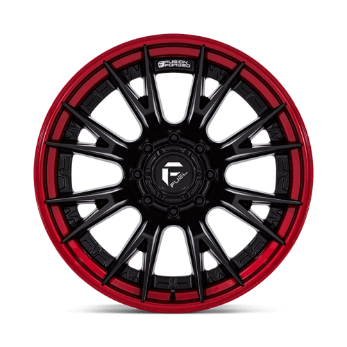 Fuel 1Pc Fc402 Catalyst 24X12 -44 Matte Black W/ Candy Red Lip