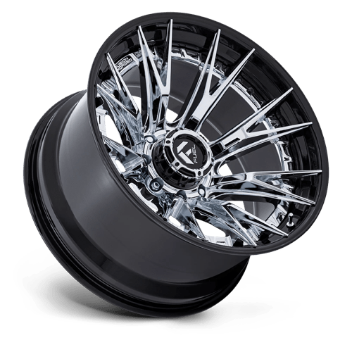 Fuel 1Pc Fc402 Catalyst 22X12 -44 Chrome W/ Gloss Black Lip
