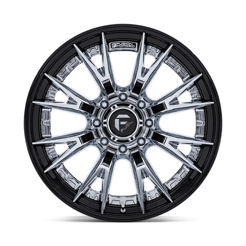 Fuel 1Pc Fc402 Catalyst 22X12 -44 Chrome W/ Gloss Black Lip