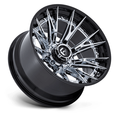 Fuel 1Pc Fc402 Catalyst 22X10 -18 Chrome W/ Gloss Black Lip