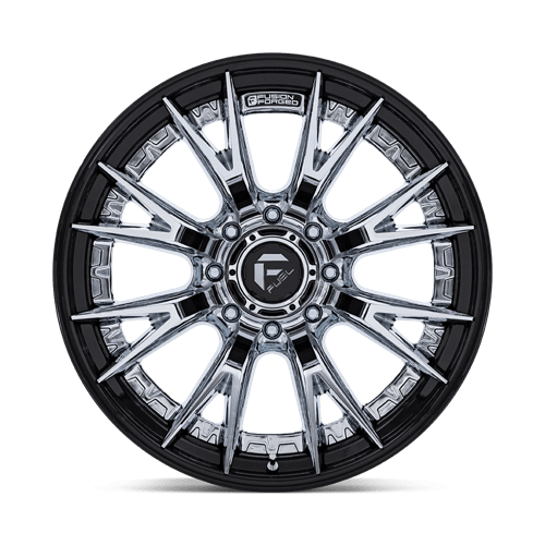 Fuel 1Pc Fc402 Catalyst 24X12 -44 Chrome W/ Gloss Black Lip