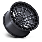 Fuel 1Pc Fc874 Celsius 17X9 +1 Matte Gunmetal W/ M-Blk Lip