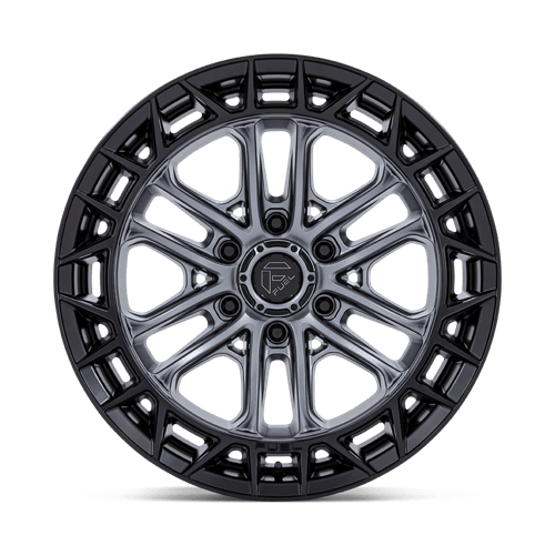 Fuel 1Pc Fc874 Celsius 17X9 +1 Matte Gunmetal W/ M-Blk Lip