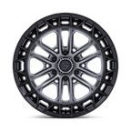 Fuel 1Pc Fc874 Celsius 17X9 +1 Matte Gunmetal W/ M-Blk Lip