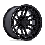 Fuel 1Pc Fc874 Celsius 17X9 -12 Matte Black W/ G-Blk Lip