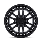Fuel 1Pc Fc874 Celsius 17X9 -12 Matte Black W/ G-Blk Lip