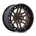 Fuel 1Pc Fc874 Celsius 17X9 +1 Matte Bronze W/ M-Blk Lip