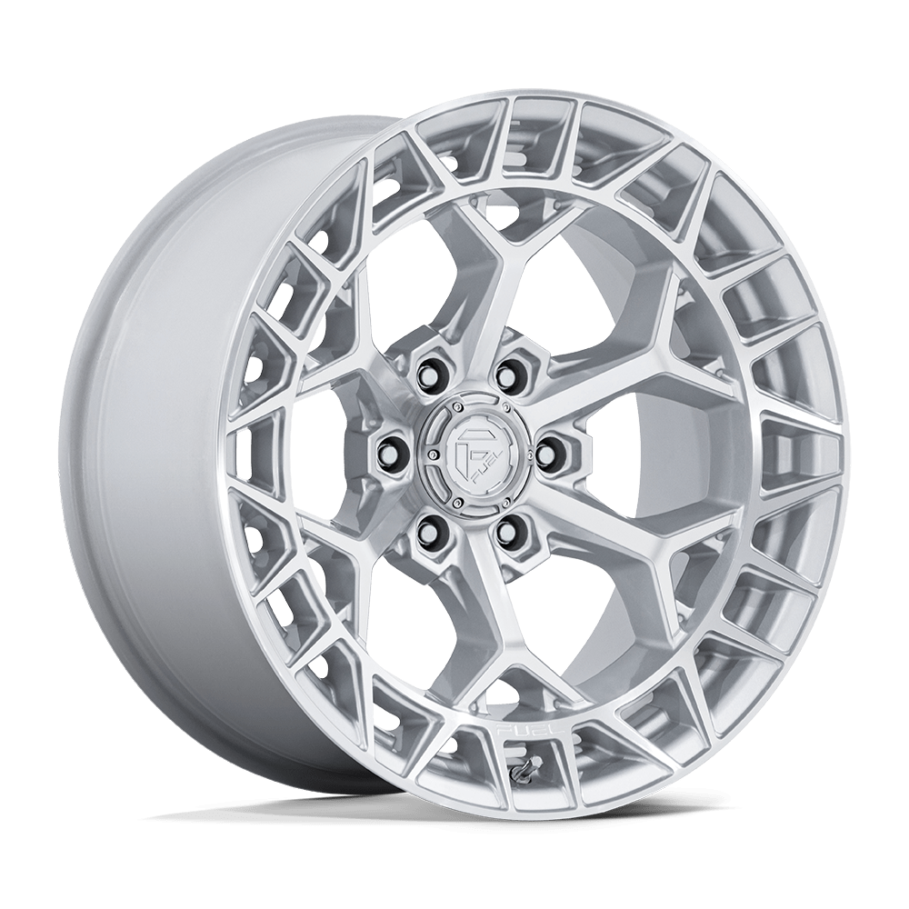 Fuel 1Pc Fc873 Charger 17X9 +1 Gloss Silver W/ Machined Face