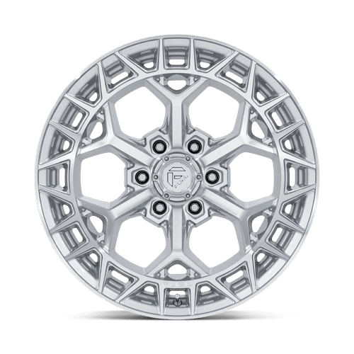 Fuel 1Pc Fc873 Charger 22X12 -44 Gloss Silver W/ Machined Face