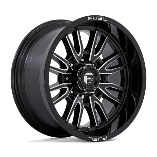 Fuel 1Pc D761 Clash 20X10 -18 Gloss Black Milled