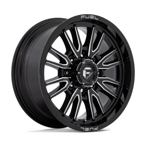 Fuel 1Pc D761 Clash 20X9 +20 Gloss Black Milled