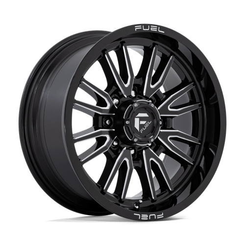 Fuel 1Pc D761 Clash 20X9 +1 Gloss Black Milled