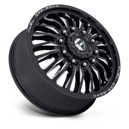 Fuel 1Pc D868 Arc Dually 22X8.25 +104 Gloss Black Milled