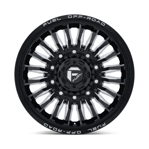 Fuel 1Pc D868 Arc Dually 22X8.25 +104 Gloss Black Milled