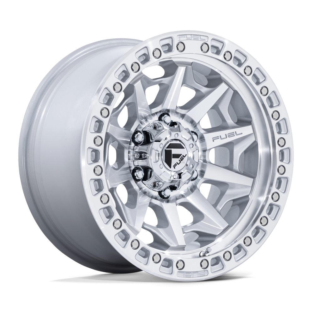 Fuel 1Pc D883 Covert 20X9 +20 Silver W/ Machined Face