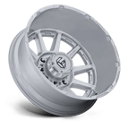 Fuel 1Pc D912 Circuit Dually 20X8.25 -202 Gloss Silver W/ Machined Face