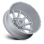 Fuel 1Pc D912 Circuit Dually 20X8.25 -221 Gloss Silver W/ Machined Face